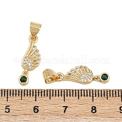 Латунные микро проложить кубического циркония подвески KK-C132-16G