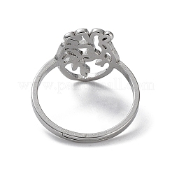 Регулируемые кольца из нержавеющей стали марки 304&nbsp;RJEW-B047-01P