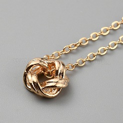 Halskette mit Anhänger aus 304 Edelstahl für Damen&nbsp;NJEW-WH0022-11A-G