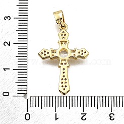 Латунные микро проложить кубического циркония подвески KK-Z100-43G-02