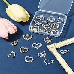 20шт 10 стиля подвески из сплава со стразами FIND-FS0004-01