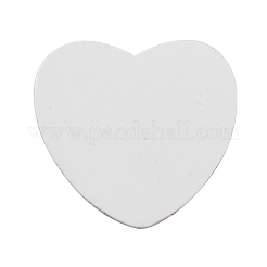 アルミヒートプレス熱転写工芸品  ハート  銀  24.5x25x0.5mm&nbsp;DIY-TAC0024-03