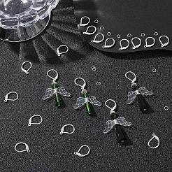 50 шт. латунные серьги с защелкой&nbsp;KK-BBC0005-72S