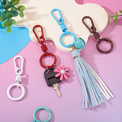 5 шт. окрашенное распылением железное пружинное затворное кольцо&nbsp;FIND-TA0008-67