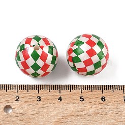 Печать непрозрачных акриловых бусин&nbsp;OACR-Z035-08