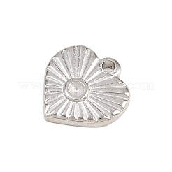 Pendentifs en acier inoxydable 304 sertis de strass&nbsp;STAS-L313-03P
