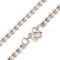 1.5 мм стойка покрытие латунные шариковые цепочки ожерелья для женщин мужчин MAK-L044-63P