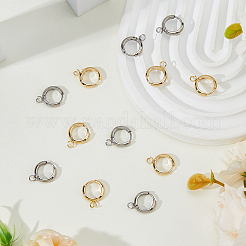 201 фурнитура для сережек-колец Huggie Hoop из нержавеющей стали&nbsp;FIND-DC0006-43A