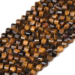 Природных тигровый глаз бисер нитей&nbsp;G-P611-C24-01