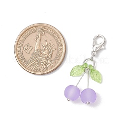 Decorazioni pendenti in vetro di ciliegio&nbsp;HJEW-JM03559-01