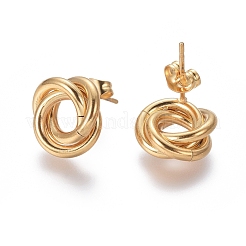 Серьги-гвоздики из нержавеющей стали 304&nbsp;EJEW-L241-02A