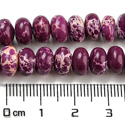 Fili di perline tinti di diaspro imperiale sintetico&nbsp;G-D077-E01-01E