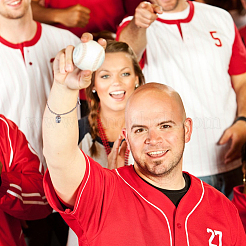 96 шт. 8 стиля подвески из цинкового сплава в тибетском стиле на бейсбольную тематику&nbsp;TIBEP-UN0001-27