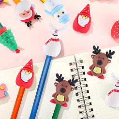 18 шт. 6 колпачка для ручек в мультяшном стиле&nbsp;AJEW-SC0031-51C