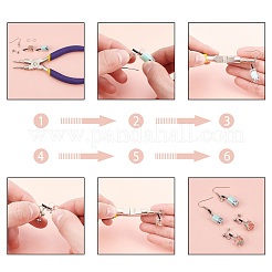 Наборы для изготовления серег с молочным чаем своими руками DIY-NB0004-28
