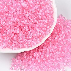 6/0 perles de rocaille en verre transparentes de couleurs intérieures&nbsp;X1-SEED-T007-07G