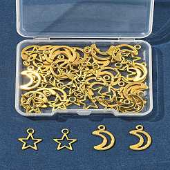 50 шт. 2 стиля подвески из сплава в тибетском стиле&nbsp;TIBEP-FS0001-29AG