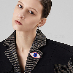 Вышитые аппликации в форме злого глаза&nbsp;DIY-WH0401-31