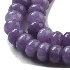 2 нити бусин из натурального белого нефрита G-PA0001-23A