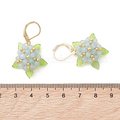 Valentinstag-Ohrringe mit natürlicher malaysischer Jade und Glasperlen&nbsp;EJEW-MZ00700-03