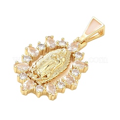 Pendentifs religieux en laiton pavé de zirconiums cubiques&nbsp;CU-CBA83A6-01B-G04