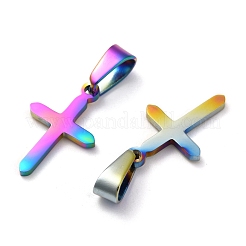 Pendentifs en acier inoxydable 304 avec placage ionique (IP)&nbsp;STAS-P253-10MC