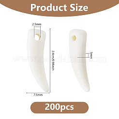 Ciondoli acrilici opachi da 200 pz&nbsp;SACR-DC0001-21