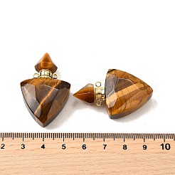 Натуральные подвески для флаконов с тигровым глазом&nbsp;G-L623-10G-05