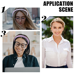 Элегантные тканевые резинки для волос&nbsp;AJEW-WH20033-045B