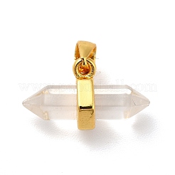 Подвески с двойным наконечником из натурального кварца&nbsp;G-P481-01G-11