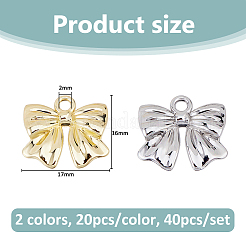 40шт 2 цвета подвески из сплава с покрытием стойки FIND-FH0012-09