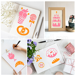 Трафареты для резки нержавеющей стали на тему еды DIY-WH0279-148