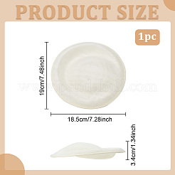 Льняная мини-шляпа с очаровательной основой AJEW-WH0472-54C