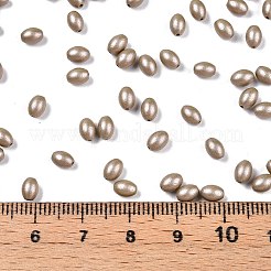 Выпечка расписных стеклянных бусин SEED-C004-04M