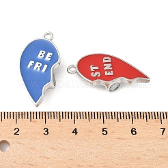 Подвески из сплава красного и василькового цвета с эмалью&nbsp;PALLOY-V006-04P