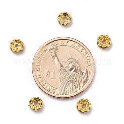 Латунные бусины разделители для поставки стразов RB-A014-L6mm-01G