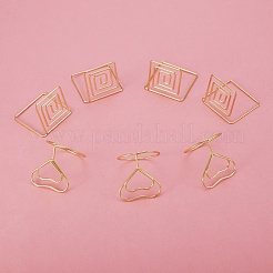 Portacarte segnaposto in acciaio al carbonio in stile 18 pz 3&nbsp;AJEW-SZ0001-80LG