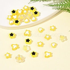 200 шт. 6 вида прозрачных и непрозрачных акриловых бусин TACR-FS0001-54G