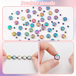 Гальванизированные стеклянные бусины и стеклянный бисер GLAA-PH0003-51