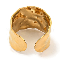 Ионное покрытие (ip) нержавеющая сталь 304 кованое открытое манжетное кольцо&nbsp;X-RJEW-A043-08G