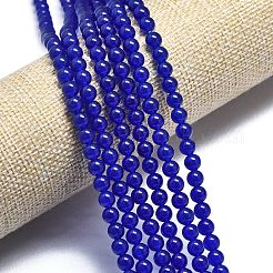 Chapelets de perles en jade de malaisie naturelle&nbsp;G-L645-C01-4mm-18