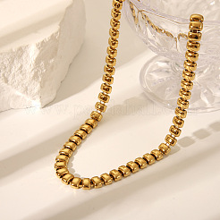 Комплект из ожерелий и браслетов с прямоугольными звеньями из нержавеющей стали 304 PW1815-1