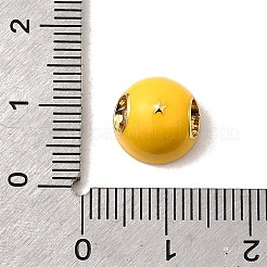 925 стерлингового серебра эмали европейские шарики STER-Z013-07P-09