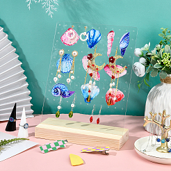 Акриловые выставочные витрины сережек&nbsp;ODIS-WH0011-44