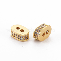 Многожильные звенья из прозрачного кубического циркония из латуни&nbsp;KK-N233-113-NF