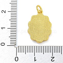 Латунные подвески с ракушкой и соединительным кольцом KK-D534-03G-02