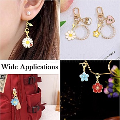 14pcs décorations de pendentif en alliage d'émail&nbsp;HJEW-YW00371