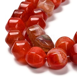 Окрашенные естественный агат бисер пряди G-G203-03