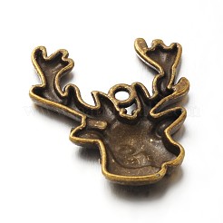 Perles en alliage de style tibétain&nbsp;TIBEP-9122-AB-FF