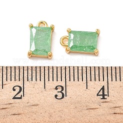 Латунные подвески из измельченного льда с кубическим цирконием&nbsp;KK-D024-25C-G